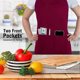 thumbnail image 5 of 4 Pack Chef Aprons, Apron with 2 Pockets, Adjustable Waterproof Apron for Women, Red, 5 of 5