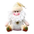 thumbnail image 2 of Christmas Santa Snowman Plush Ornament, Holiday Tree Hanging Decoration, Festive Home Display Accent, Seasonal Gift Collectible, 2 of 6