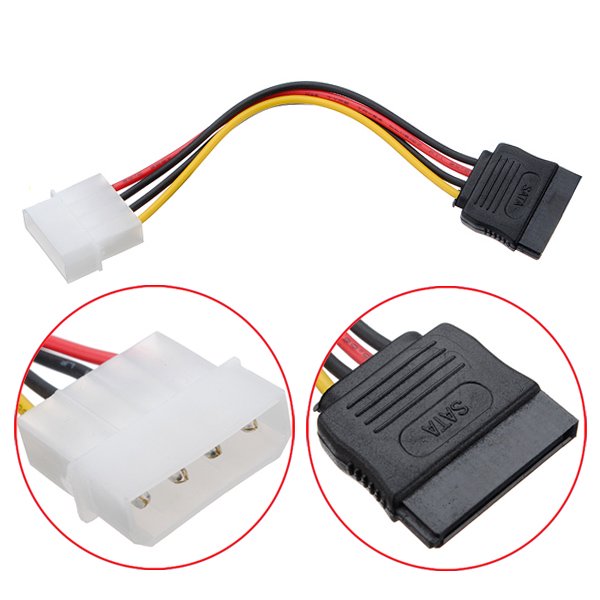 Serial ATA SATA DATA HDD Hard Drive Adapter Cable + SATA Adapter Power Cable US