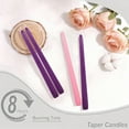 thumbnail image 2 of Ekuci Christmas Advent Candle Set - Long Lasting 10" Wax Taper Candles(3 Purple, 1 Pink), 2 of 6