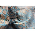 thumbnail image 3 of EMBOSSED TORTOISE LEATHER Turquoise Copper: Genuine Leather 3- 3.5 oz. - Perfect for Handbags and Leather Crafts!, 3 of 7