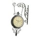 thumbnail image 4 of Reloj de pared de doble cara redondo decorativo con diseño de granja y pilas. Negro, 4 of 9