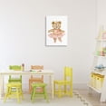 thumbnail image 3 of Stupell Industries Eclectic Floral Ballerina Teddy Bear Canvas Art, 16 x 24, by Amy Hall, 3 of 8