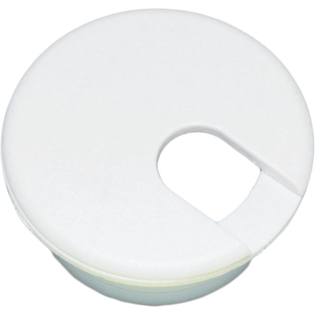 2 Câbles de Bureau Illet Blanc 1-1/2 Pouces (Blanc-2 Pcs)