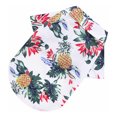 thumbnail image 1 of Camiseta para perros, diseño de playa, estampado de cocotero hawaiano, ropa de verano para mascotas, 1 pieza (5XL, piña blanca), 1 of 5