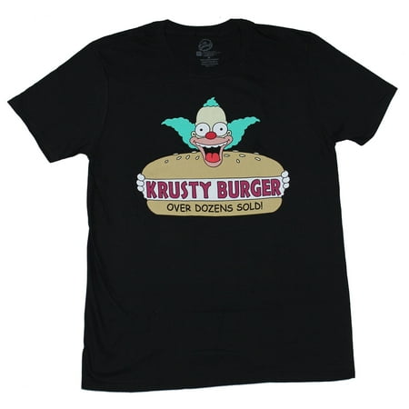 Simpsons Krusty Burger - The Simpsons Mens T-Shirt - Krusty Burger Over Dozens Sold Big Logo Image