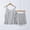 Gray, variant on YHAJDS Womens 2 Piece Set Summer Lounge Outfits Sleeveless V Neck Color Top with Built In Bra Shorts