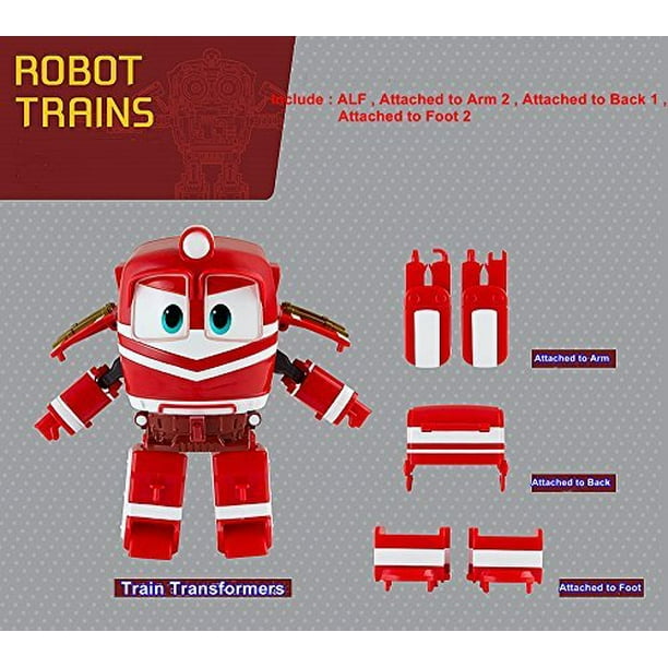 Animation Characters ALF Toy Kids Child Korean Animation Robot Train Transformer Train Robot character Walmart
