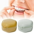 thumbnail image 2 of Clear Denture Storage Box for Household Travel Use Ventilated Dentals Case Teeth Retainer Holder Mouth Guard Holder, 2 of 13