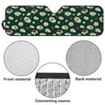 thumbnail image 6 of Uorisanigo Windshield Sun Shade, Foldable Daisy Ladybug Shade Heat Shield for 2018-2024 Wrangler JL 1997-2006 Wrangler JT Front Window Windshield Cover Window Sun Visor Accessories, 6 of 7