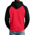 thumbnail image 4 of HAJWOH Mens Hoodies Pullover Lightweight Block Color Sweatshirts Casual Long Sleeve Shirts Drawstring with Pocket, 4 of 5
