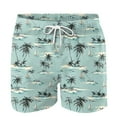 thumbnail image 4 of Mens Cargo Shorts Casual Lightweight with Multi Pockets Summer Outdoor Work CargoShorts Men's Special Print Drawstring Waistband Beach Casual Pocket Trouser Shorts Pants Mint Green XXXXL, 4 of 4