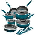 thumbnail image 7 of Rachael Ray 15-Piece Nonstick Pots and Pans Set/Cookware Set, Marine Blue, 7 of 7