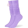 thumbnail image 1 of Women's Fall Winter Knit Slouch Socks, Soft Extra Long Scrunch Knee High Sock Slouchy Boot Socks, 1 of 7
