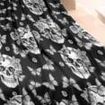 thumbnail image 3 of Black Skull Butterfly Pattern Blanket,Comfortable Soft Flannel Throw Blanket,All Season,Warm Lightweight Blankets for Sofa Bed Couch Living Room Chair,30"x40", 3 of 4