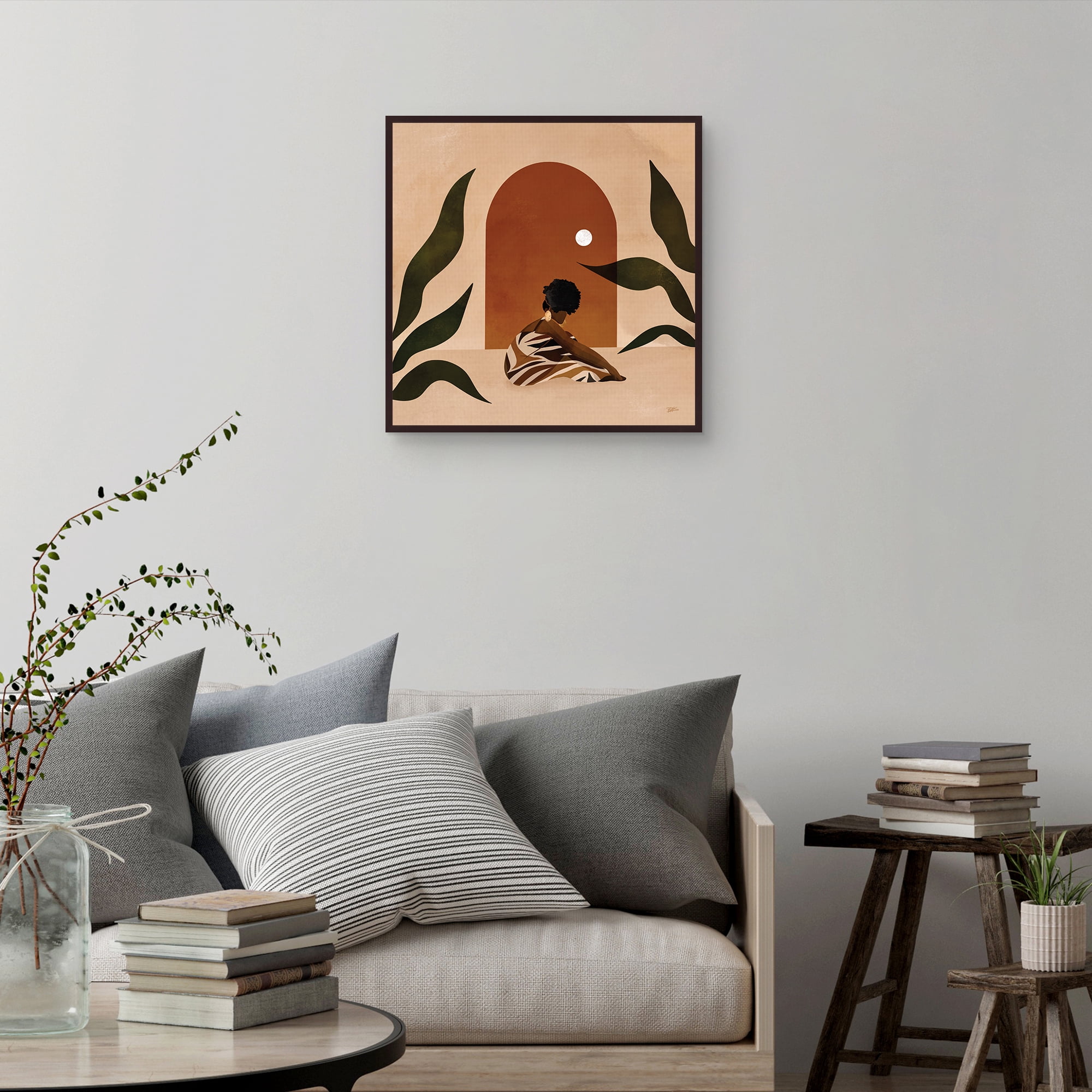 Golden by Bria Nicole Framed Canvas Art Print