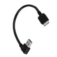 thumbnail image 2 of USB 3.0 A en ángulo de 90 grados a Micro B Cable de datos Disco duro externo Disco duro HDD Cable de datos SSD de alta velocidad tholdsy PJ7946-00, 2 of 2