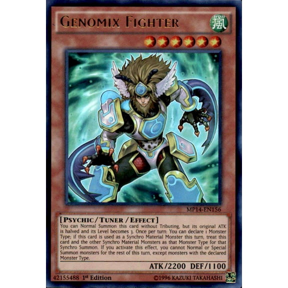 YuGiOh 2014 Mega Tin Ultra Rare Genomix Fighter MP14-EN156