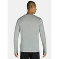 thumbnail image 3 of Athletic Works Men's and Big & Tall Men's Tri-Blend Tee with Long Sleeves, Sizes XS-4XLT, 3 of 5