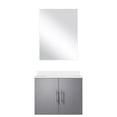 thumbnail image 2 of 24 in. wide dark grey single bath vanity | A good choice for bathrooms needing a stylish and practical solution, with soft - close function | Features a scratch - resistant marble top and an 18 in., 2 of 5