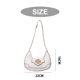 thumbnail image 2 of Bolso pequeño de cuero artificial para mujer, bandolera de nicho simple a la moda, 2 of 6