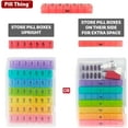 thumbnail image 2 of Pill Thing 7-Day Weekly Pill Box Organizer Case, Secure Small Travel Container with Medication Schedule, 2 of 8