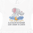 thumbnail image 3 of Inktastic A Little Bit of Heaven Sent Down to Earth Cute Elephants Girls Toddler Dress, 3 of 4