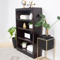 thumbnail image 4 of Pemberly Row 4 Shelf Single Wide Wood Bookcase 30"Wx48"H in Espresso, 4 of 7