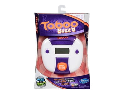 BRAND NEW HASBRO TABOO BUZZ'D  ELECTRONIC GAME AGES 12 2 TEAMS PASS & PARTY 
