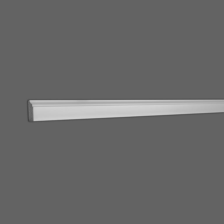 IP 9/16 x 2-1/4 x 8' Prefinished White Polystyrene Crown Moulding 54 IP 9/16 x 2-1/4 x 8' Prefinished White Polystyrene Crown Moulding 54