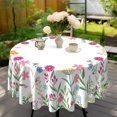 thumbnail image 2 of Round Tablecloths 70 inch, Summer Flower Table Cloth Cover, Waterproof and Wrinkle-Free, Machine Washable Colorful Summr Tablecloths Decor for Home Kitchen Dining Party, 2 of 6