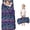 Halloween Ghost Pumpkin Blue Pattern, variant on Halloween Ghost Haunted House Pattern Kids Nap Mat, Preschool Sleeping Pad with Handle & Fastening Straps, Portable with Handle Gifts for Daycare Preschool,59"x22"