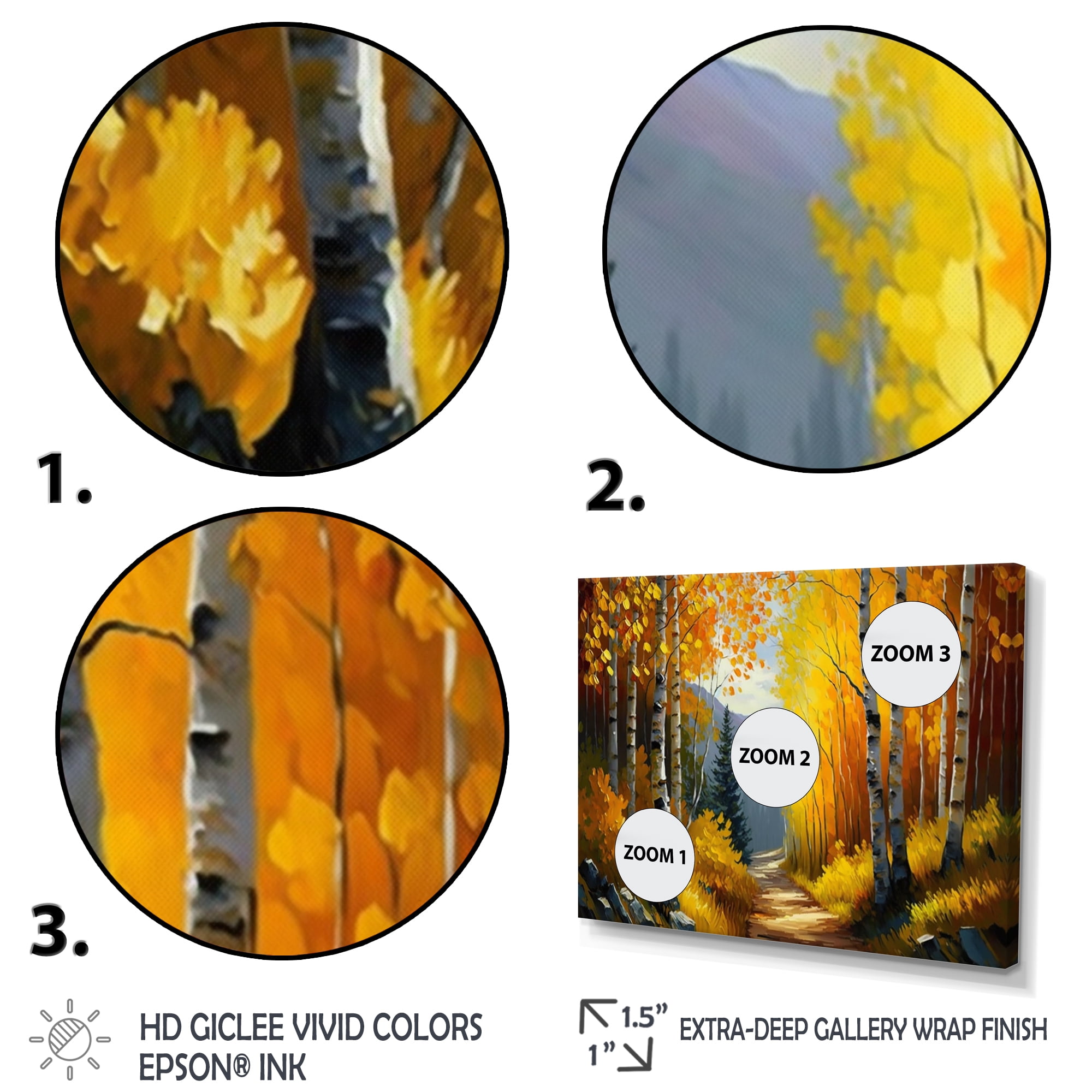 Designart Path Into The Forest II Canvas Wall Art