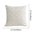 thumbnail image 3 of Lace Pillow Cases 45x45cm Cotton Linen Blend Embroidered Decorative Pillow Covers for Sofa Bed Home Decor Valentine's Day Gift, 3 of 5