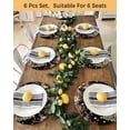 thumbnail image 4 of 15 Inch Round Placemats Set of 6, Black Christmas Non Slip Heat Insulation PP Table Mats, Snowman Xmas Tree Ball Snowflake Winter Washable Place Mats for Kitchen Dining Party Table Decor, 4 of 7