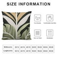 thumbnail image 5 of GOSMITH  Boho Tropical Green Leaves Throw Pillow Covers Jungle Banana Tree Pillow Case 24x24 Simple Decor Black and White Brown Cushion Cases for Sofa Bed Couch, 5 of 5