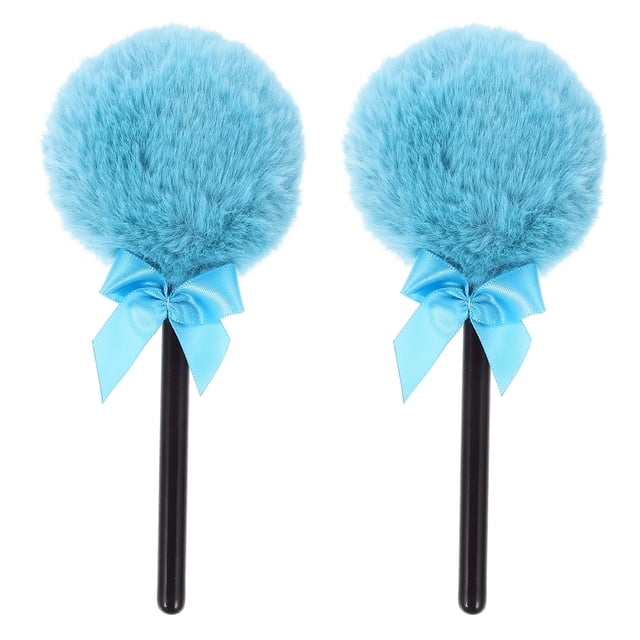 Miangastore 2Pcs Powder Puff for Face Makeup Cotton Velvet Apply Powder Travel Use for Sensitive Skin Users
