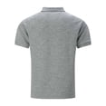 thumbnail image 5 of Men's Polo Shirt Short Sleeve Quarter Zipper Tee Shirts Basic Grey Vacation Shirts for Men, 5 of 5