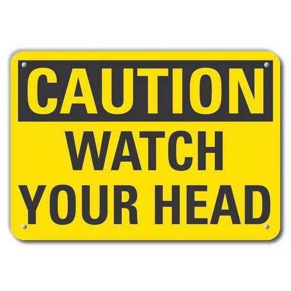 Lyle Caution Sign,7 inx10 in,Plastic LCU3-0240-NP_10x7