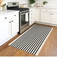 thumbnail image 7 of iOhouze Outdoor Rugs Cotton Striped Area Rug 3x5 ft Washable Indoor Outdoor Non Slip Floor Carpet Rug, 7 of 7