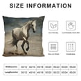 thumbnail image 6 of Nawypu Set of 2 Throw Pillow Covers Horse Herd Run in Desert Sand Dramatic Sky Decor Pillow Cases Home Decorative Square  Pillowcases, 6 of 6