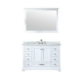 thumbnail image 3 of Lexora Home Dukes 48" Carrara Marble Top Single Vanity in White, 3 of 10