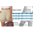 thumbnail image 6 of MOSHU High Waisted Shorts for Women Cotton Lounge Shorts Dressy Lace Trim Summer Beach Pants with Pockets, 6 of 8