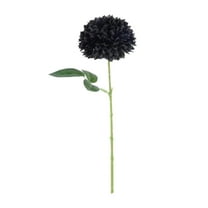 Gallickan Artificial Flower, Silk Flower Stems Fake Bouquet Home Vase Decor Wedding Centerpiece Indoor Outdoor Arrangement, Black