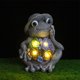 thumbnail image 5 of Estatua de Animal suculento Solar, Rana de resina, ornamento suculento, decoración de patio, 5 of 9