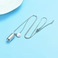 thumbnail image 5 of Dog/Cat Paw Pet Cremation Urn Necklace For Ashes Stainless Steel Cylinder Memorial Urn Jewelry Necklace Holder Keepsake Pendant, 5 of 6
