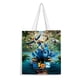 thumbnail image 1 of Rio Bolso de tela con estampado de lienzo para mujer, bolsa de compras reutilizable y estética, con cremallera interior, regalo para mujer, 35 × 40 cm., 1 of 6