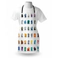 thumbnail image 4 of Gemstone Apron, Composition of Gemstones with Names Tiger Eye Sulphur and Ruby Mineral Geology, Unisex Kitchen Bib with Adjustable Neck for Cooking Gardening, Adult Size, Multicolor, by Ambesonne, 4 of 4
