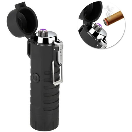 Usb Lighter, Electric Lighter, Rechargeable With Flashlight, Arc Lighter, Windproof, Flameless, Plasma Lighter For Cigars, Kitchen, Outdoor, Camping | Walmart Canada