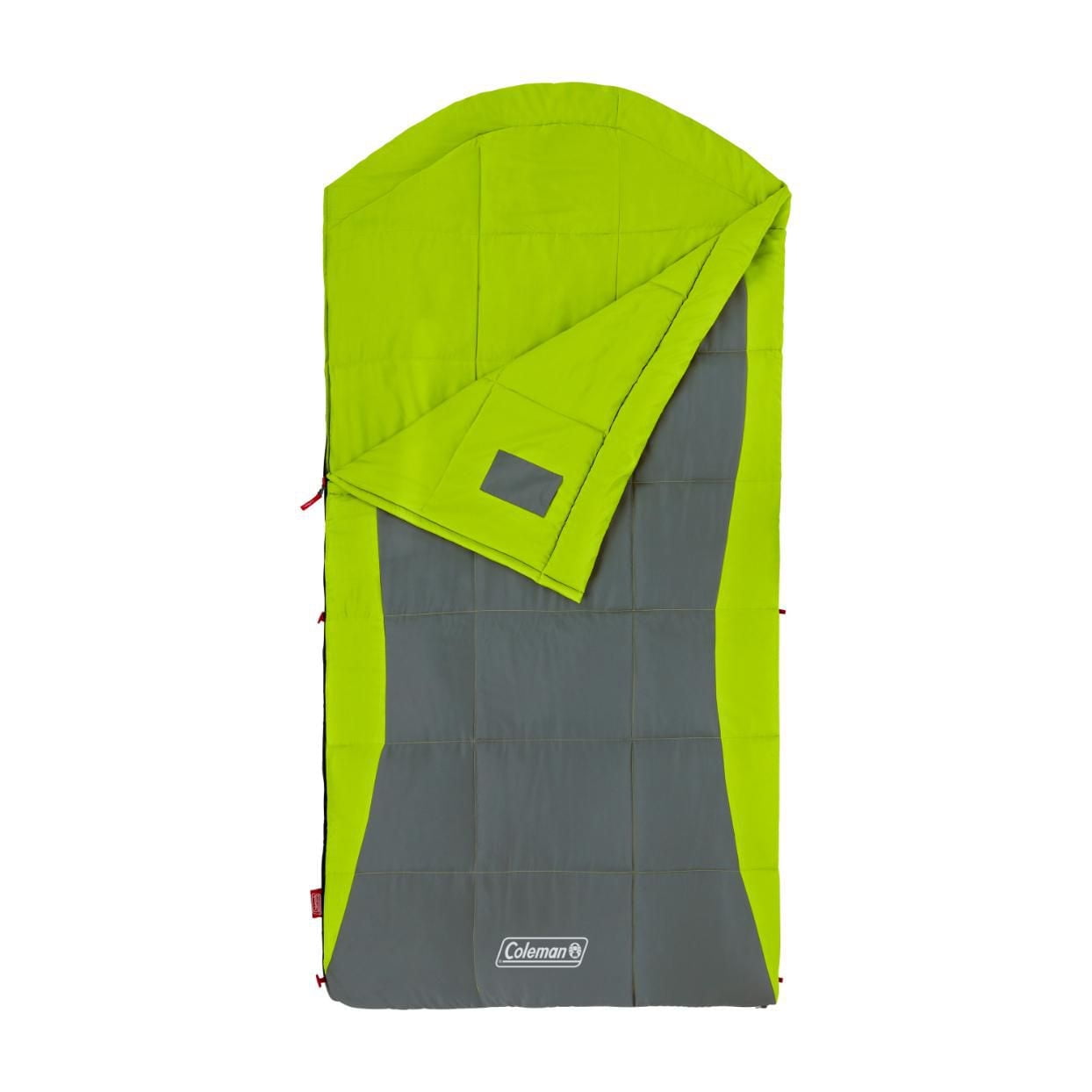 Coleman DEXTER POINT Sleeping Bag, Lime Green/Grey